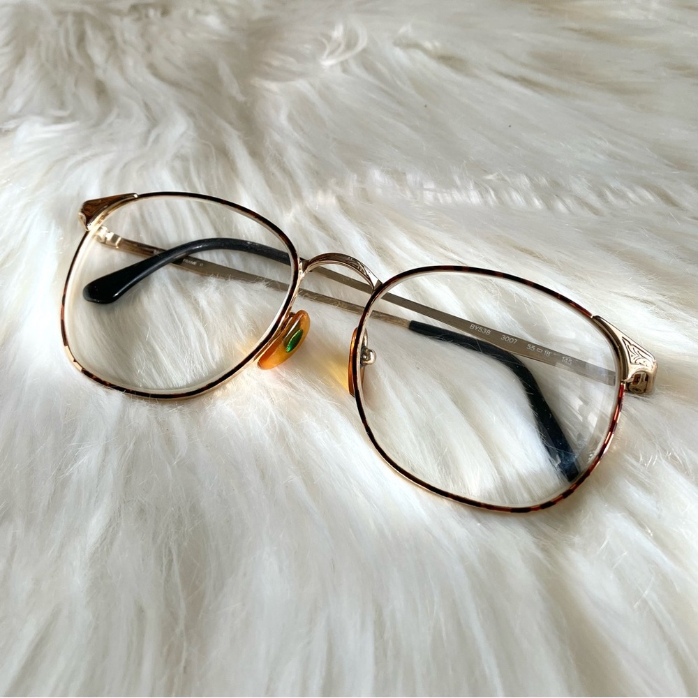 80s Vintage Byblos Glasses Retro Frames Style BY538 Eyeglasses Tortoiseshell